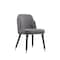 Manhattan Comfort Estelle Dining Chair in Pebble and Black DC042-PE - alternate 1